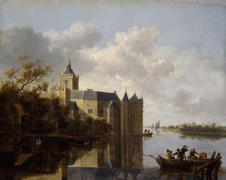 "Le château de Montfoort près d'Utrecht" af Anthonie Jansz van der Croos — visning af kunstværket