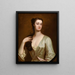 Portrait af Cecilia Leeson née Leigh d1737 - Anthony Lee — indrammet kunstværk på væggen