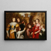 Un Groupe Familial - Antoine van Dyck — indrammet kunstværk på væggen