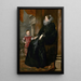 En ædel genovese og hans søn - Antoine van Dyck — indrammet kunstværk på væggen