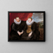 Et gift par - Antoine van Dyck — indrammet kunstværk på væggen
