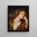 En ung kvinde hviler sit hoved, sandsynligvis Magdalene penitent - Antoine van Dyck — indrammet kunstværk på væggen