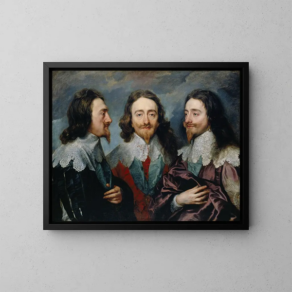 Charles I - Antoine van Dyck — indrammet kunstværk på væggen