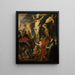 Christ on the Cross Le coup de lance - Antoine van Dyck — indrammet kunstværk på væggen