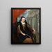 Isabelle Brant - Antoine van Dyck — indrammet kunstværk på væggen