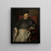 Joannes Malderus, biskop af Antwerpen - Antoine van Dyck — indrammet kunstværk på væggen