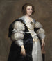 Dame à l'éventail - Antoine van Dyck — visning af kunstværket