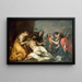 Lamentation over the Dead Christ - Antoine van Dyck — indrammet kunstværk på væggen