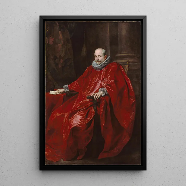 Portrait af Agostino Pallavicini - Antoine van Dyck — indrammet kunstværk på væggen