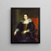 Portrait af Isabella Waerbeke - Antoine van Dyck — indrammet kunstværk på væggen