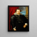 Portrait de Jaspar de Charles van Nieuwenhoven - Antoine van Dyck — indrammet kunstværk på væggen