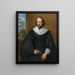 Portrait de Quintijn Symons - Antoine van Dyck — indrammet kunstværk på væggen