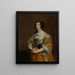 La reine Henriette Marie - Antoine van Dyck — indrammet kunstværk på væggen