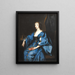 La reine Henriette Marie d'Angleterre - Antoine van Dyck — indrammet kunstværk på væggen
