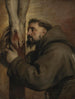 Saint François d'Assise ved foden af korset - Antoine van Dyck — visning af kunstværket