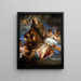 Sainte Rosalie, der beder for pestofrene i Palermo - Antoine van Dyck — indrammet kunstværk på væggen