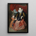 Susanna Fourment og hendes datter - Antoine van Dyck — indrammet kunstværk på væggen