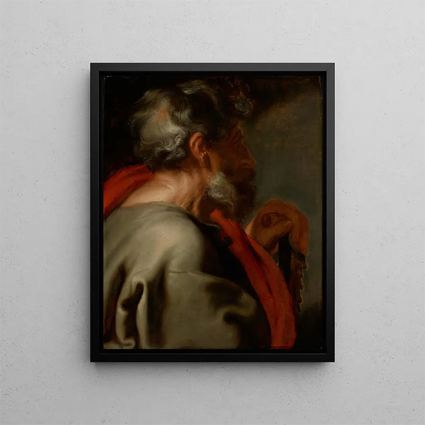 L'apôtre Simon - Antoine van Dyck — indrammet kunstværk på væggen