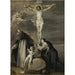 maleriet Den korsfæstede Kristus, tilbedt af helgenerne Dominikus og Katarina af Siena - Antoine van Dyck — visning af kunstværket