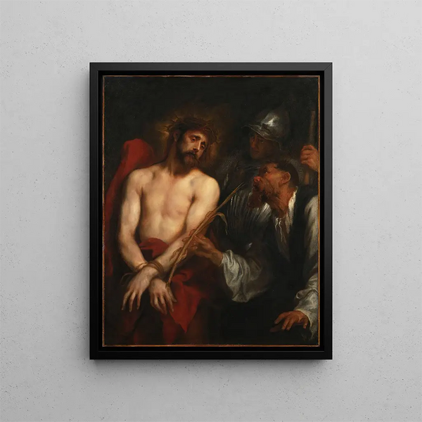 La moquerie du Christ - Antoine van Dyck — indrammet kunstværk på væggen