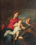Det mystiske ægteskab af Sankt Katharina af Alexandria - Antoine van Dyck — visning af kunstværket