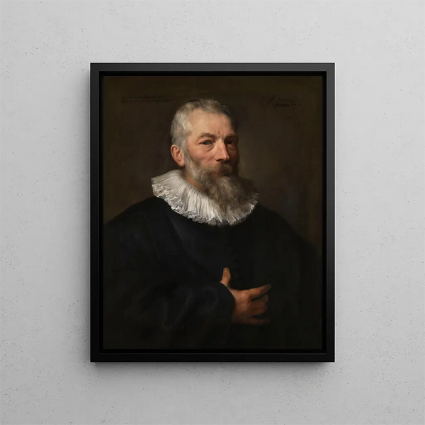 Le maler Marten Pepijn - Antoine van Dyck — indrammet kunstværk på væggen