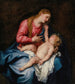 Den Jomfru med Barnet - Antoine van Dyck — visning af kunstværket