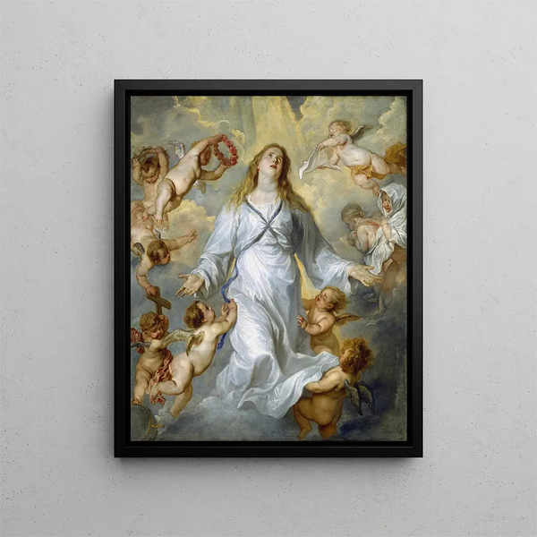 La Vierge comme intercesseur - Antoine van Dyck — indrammet kunstværk på væggen