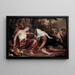 Vertumne og Pomone - Antoine van Dyck — indrammet kunstværk på væggen