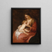 Jomfru med Barnet - Antoine van Dyck — indrammet kunstværk på væggen