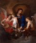 Jomfru Maria med Barnet og musikalske engle - Antoine van Dyck — visning af kunstværket