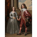 Guillaume II prins af Orange og hans forlovede Marie Stuart - Antoine van Dyck — visning af kunstværket