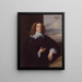 Unge gentleman - Antoine van Dyck — indrammet kunstværk på væggen