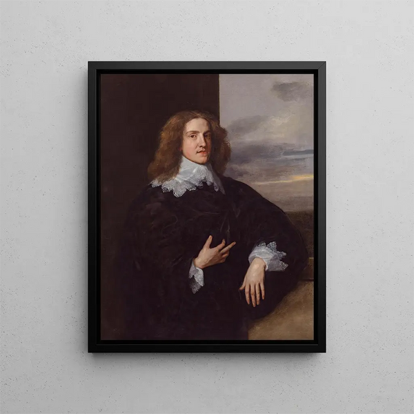 Unge gentleman - Antoine van Dyck — indrammet kunstværk på væggen