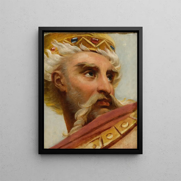 Tête de Charlemagne - Antoine-Jean Gros — indrammet kunstværk på væggen