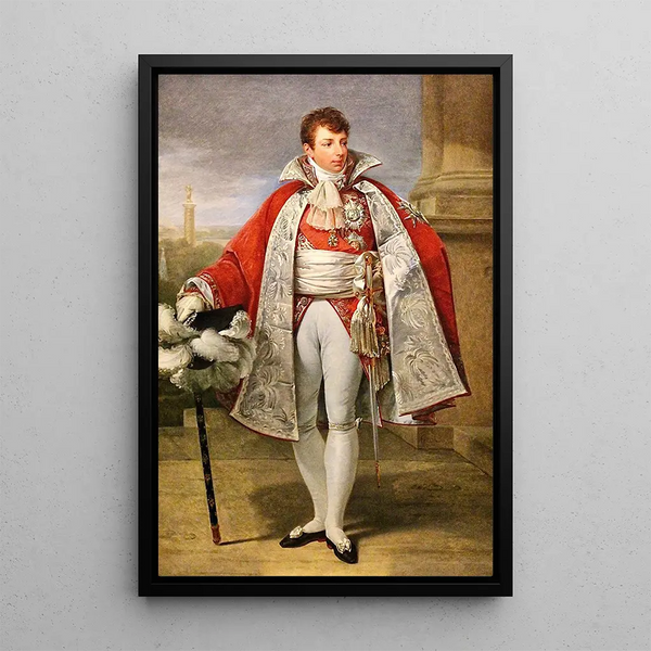 Portrait af Gérard Christophe Michel Duroc, hertug af Friuli, i habit af stor kammerherre ved hoffet - Antoine-Jean Gros — indrammet kunstværk på væggen
