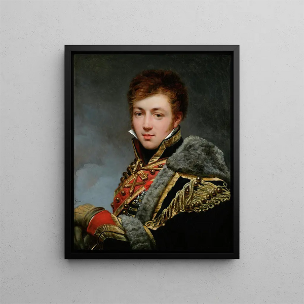 Portrait of Count Honoré de La Riboisère 1788-1868 - Antoine-Jean Gros — indrammet kunstværk på væggen