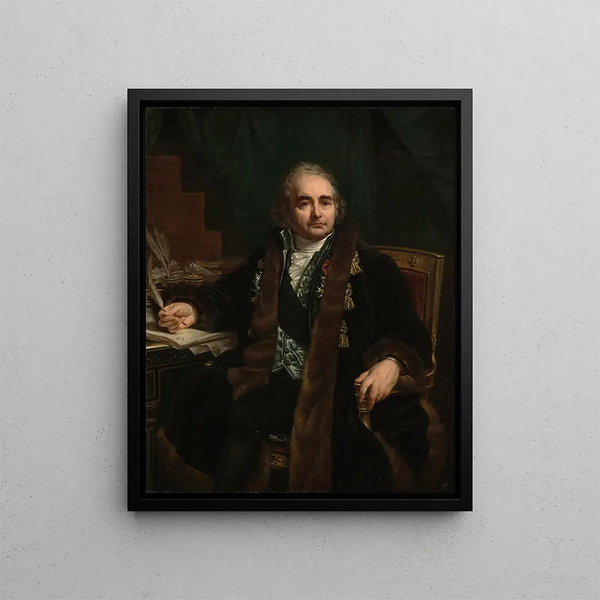 Portrait of Count Jean-Antoine Chaptal - Antoine-Jean Gros — indrammet kunstværk på væggen