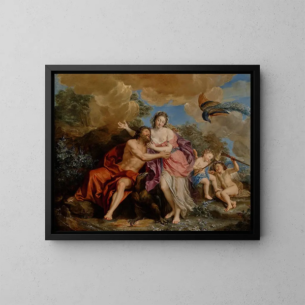 Jupiter og Juno på Mount Ida - Antoine Coypel — indrammet kunstværk på væggen