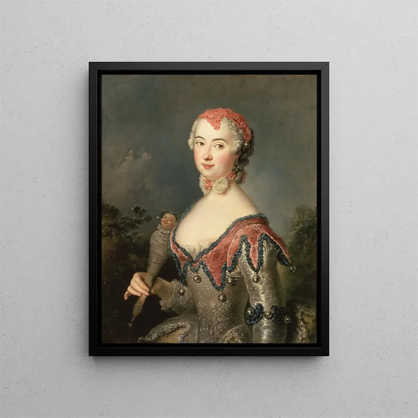 Charlotte Fredrika Sparre - Antoine Pesne — indrammet kunstværk på væggen