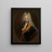 Friedrich Wilhelm Kettler 1692-1711 Maleri af en mand iført paryk og dekoreret med Den Sorte Ørn-orden - Antoine Pesne — indrammet kunstværk på væggen