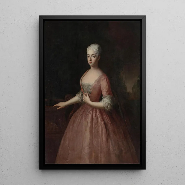 Reproduktion af maleriet Margrave Frédérique Louise - Antoine Pesne