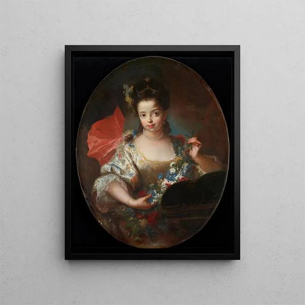 Portrait af Ursula-Anne Dubuisson - Antoine Pesne — indrammet kunstværk på væggen