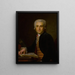 Portrait af Dr. Jean-Louis Baudelocque - Antoine Vestier — indrammet kunstværk på væggen