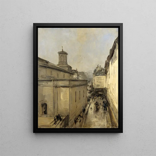 Antoine Vollon - View of the Church of Notre Dame de Lorette and the Rue Flchier Paris.webp