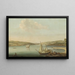 Vue du Bosphore prise de la hauteur de Beykoz vers le nord-ouest avec l'aqueduc de Justinien en arrière-plan - Antoine van der Steen — indrammet kunstværk på væggen