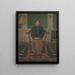 Portrait af Pangeran Ario Soejono, uden portefølje minister i krigsministeriet i London - Anton Abraham van Anrooy — indrammet kunstværk på væggen