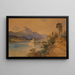Vue du lac Wolfgang avec le phare - Anton Altmann le Jeune — indrammet kunstværk på væggen