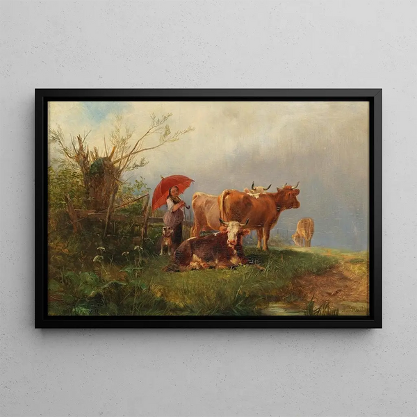 Anton Braith - Der rote Schirm.webp