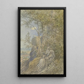 Anton Burger - Ascent to a castle ruin.webp